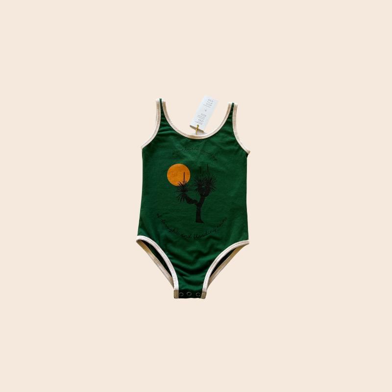 Bella and Lace Green Leotard 5-6Y