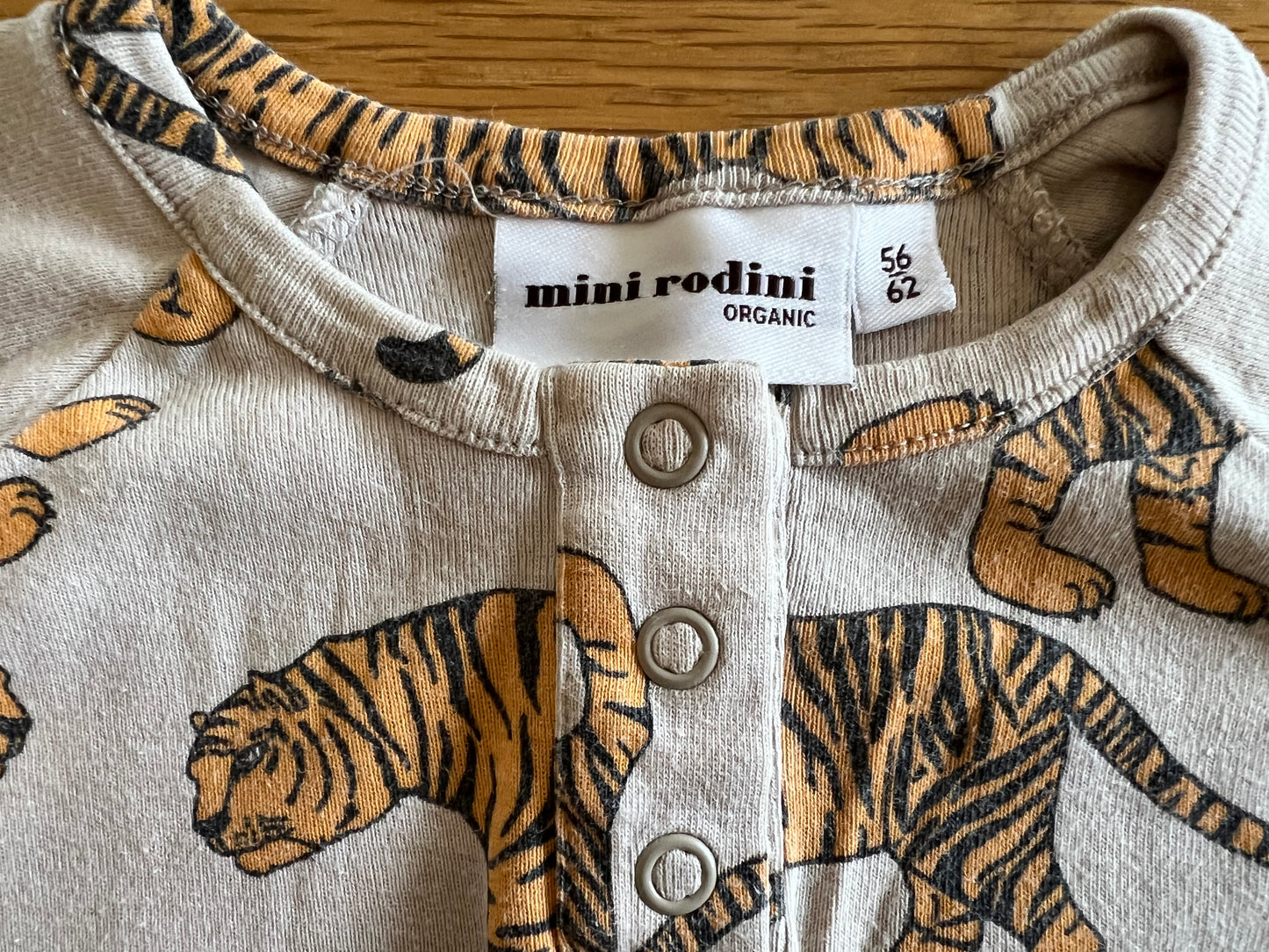Mini Rodini Tiger Onesie 1-4M