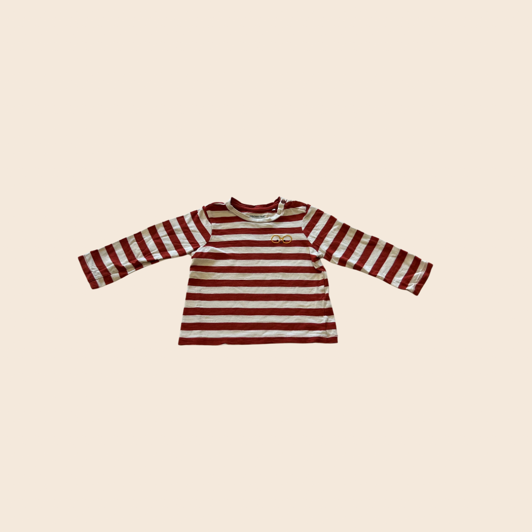 Red Stripes Long Sleeve 12-18M