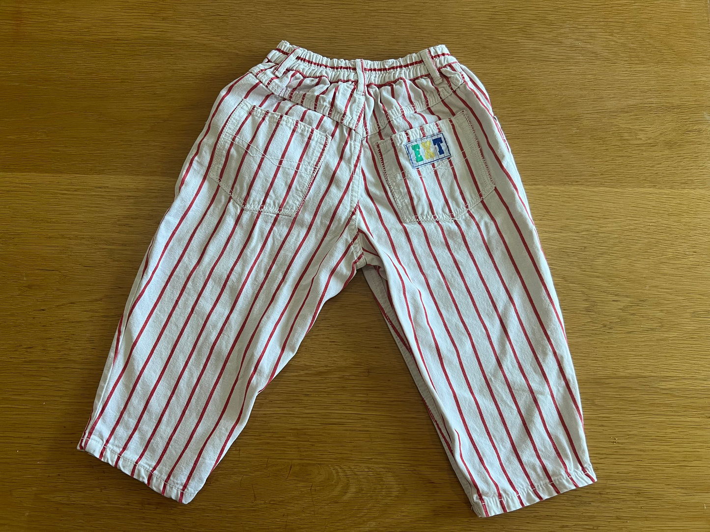 Vintage red striped pants 3Y