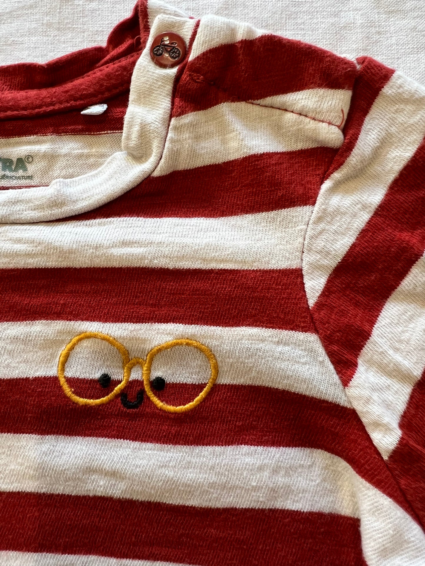 Red Stripes Long Sleeve 12-18M