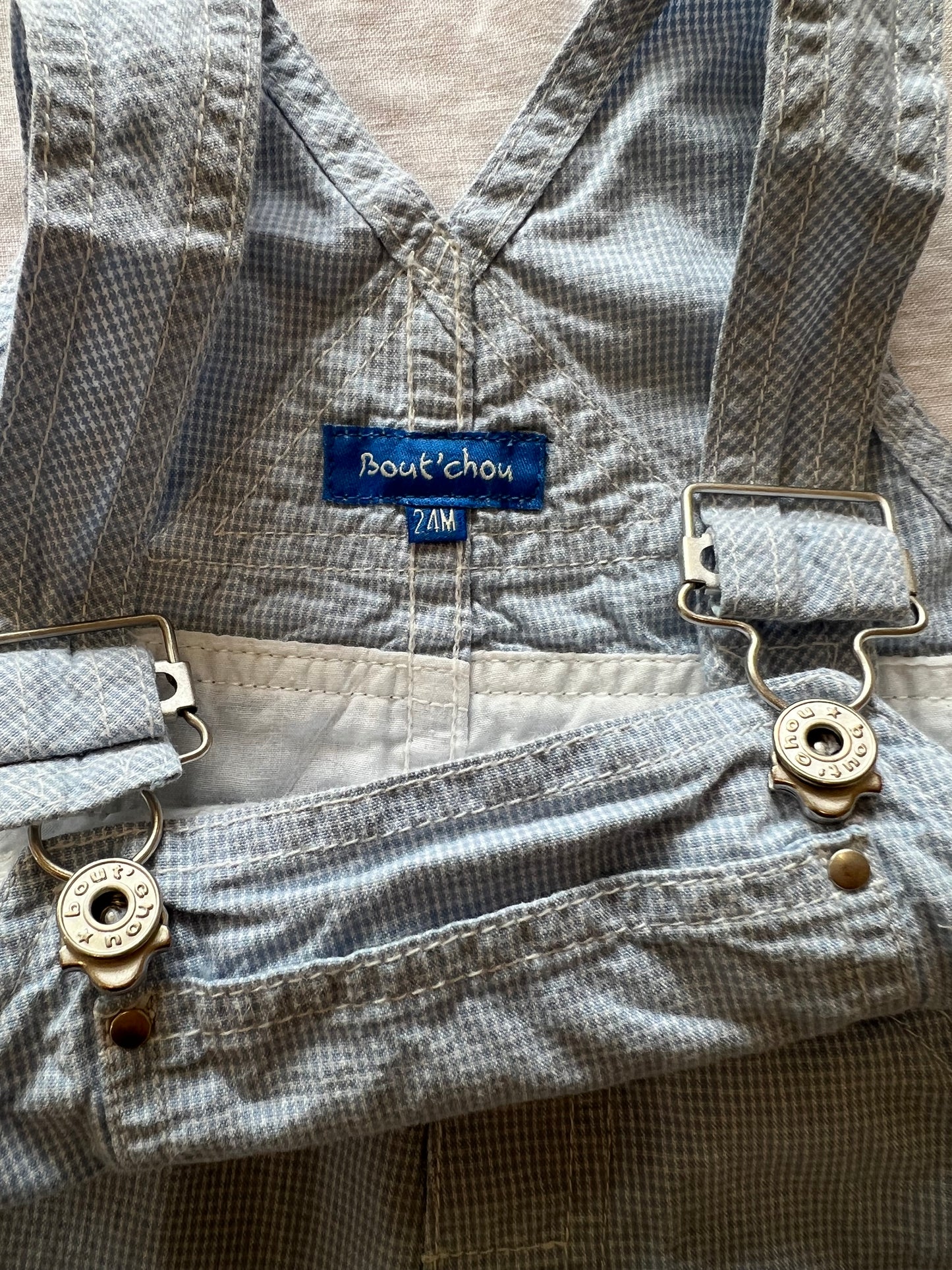 Vintage Light Blue Overalls 12M