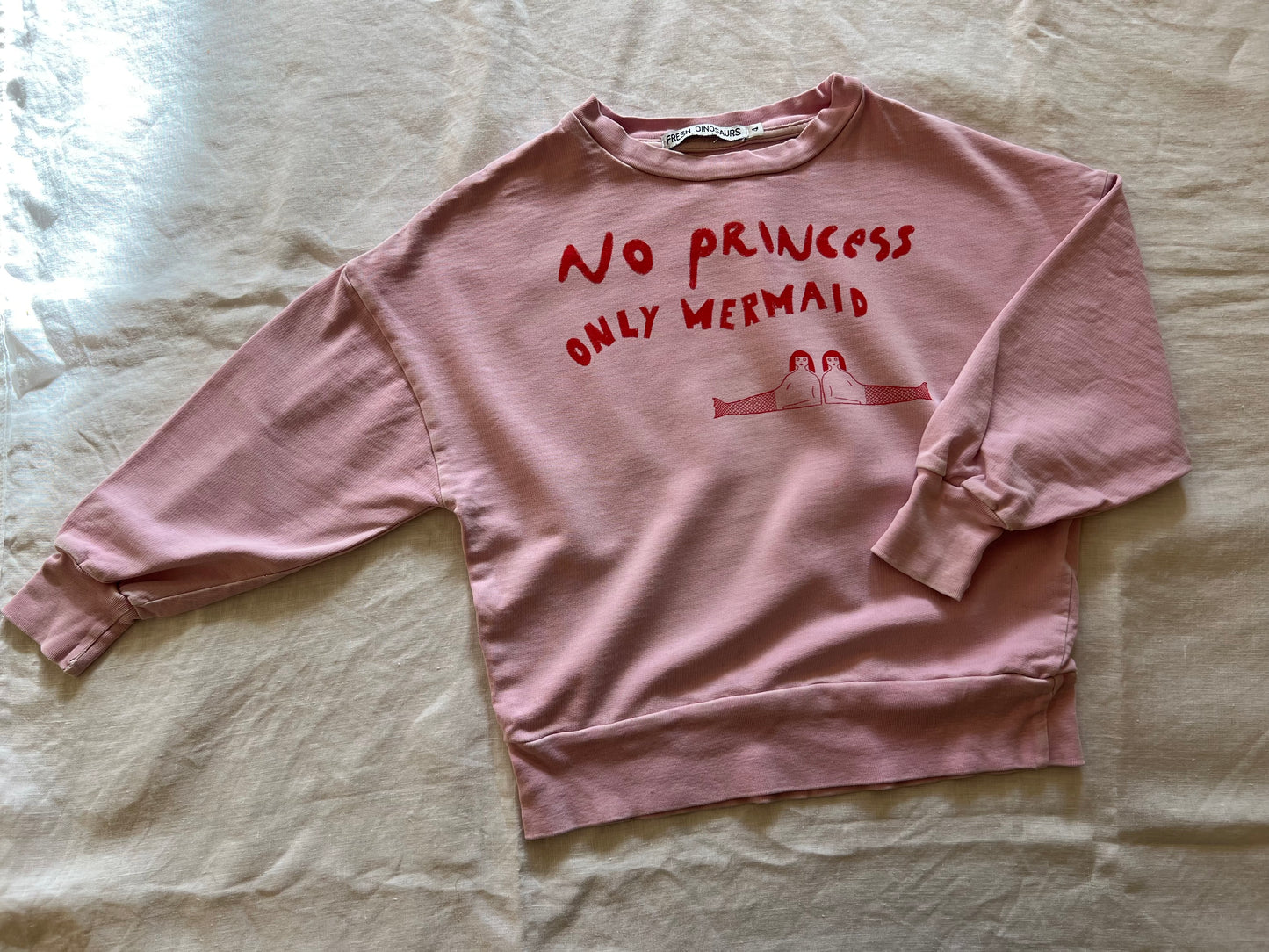 Fresh Dinosaurs Mermaid Sweatshirt 4Y
