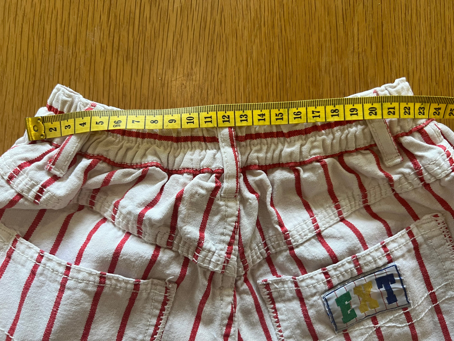 Vintage red striped pants 3Y