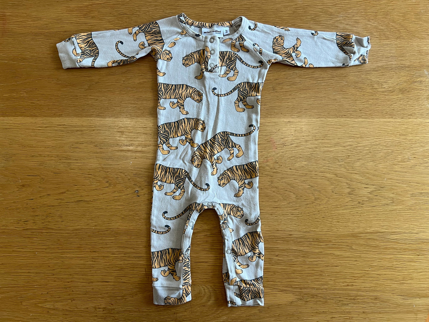 Mini Rodini Tiger Onesie 1-4M