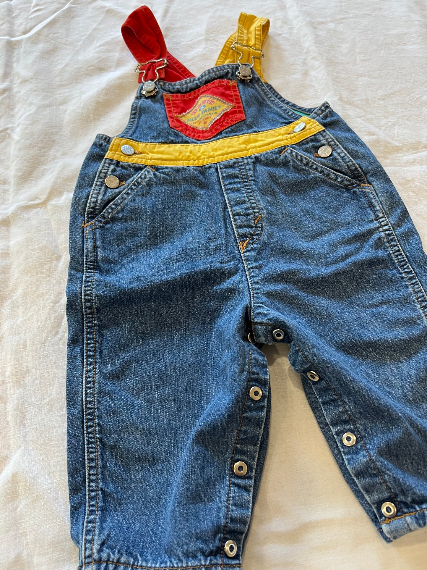 Vintage Denim Overalls 12M
