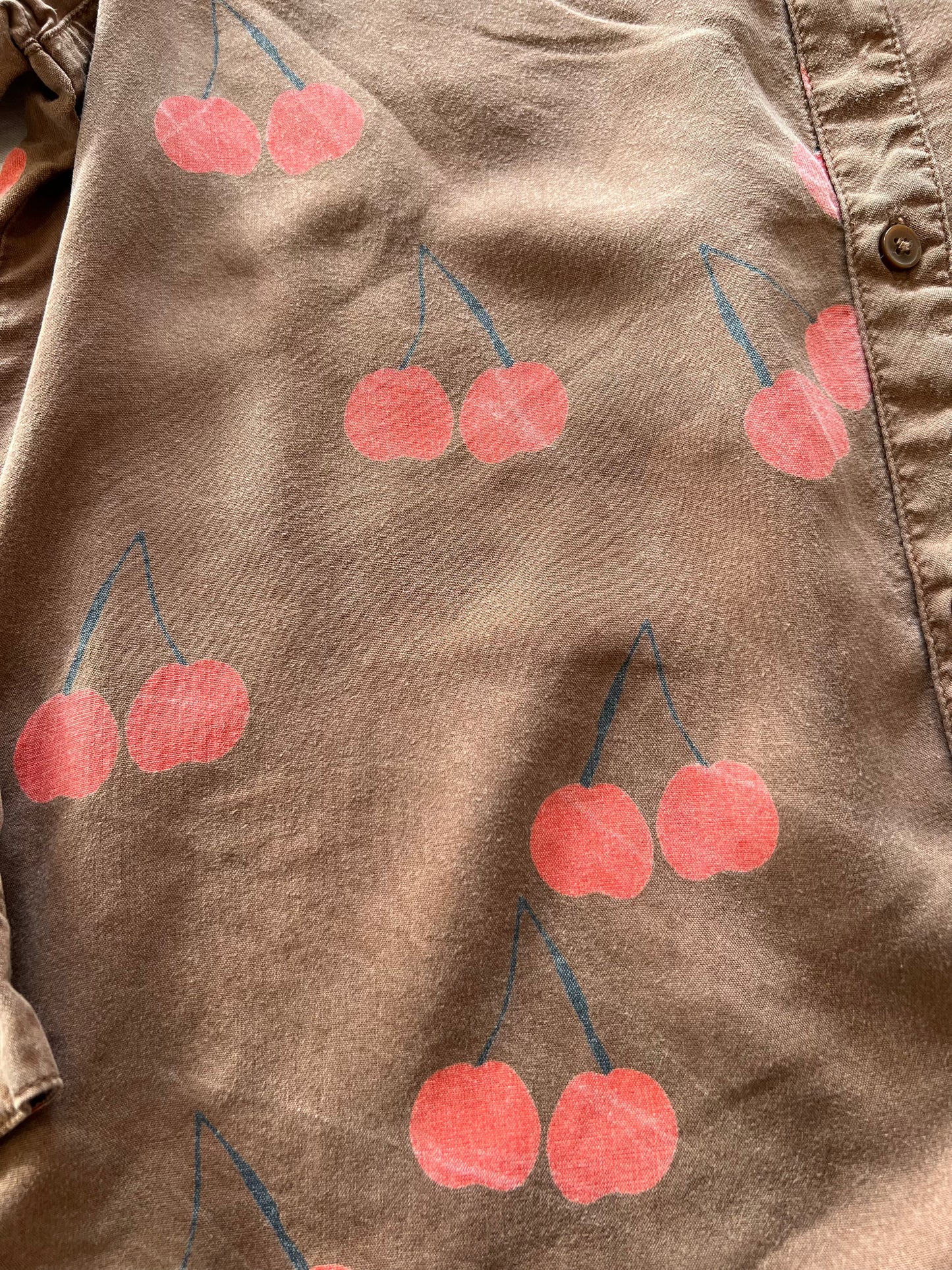 Mini Rodini Brown Cherry Shirt 11Y