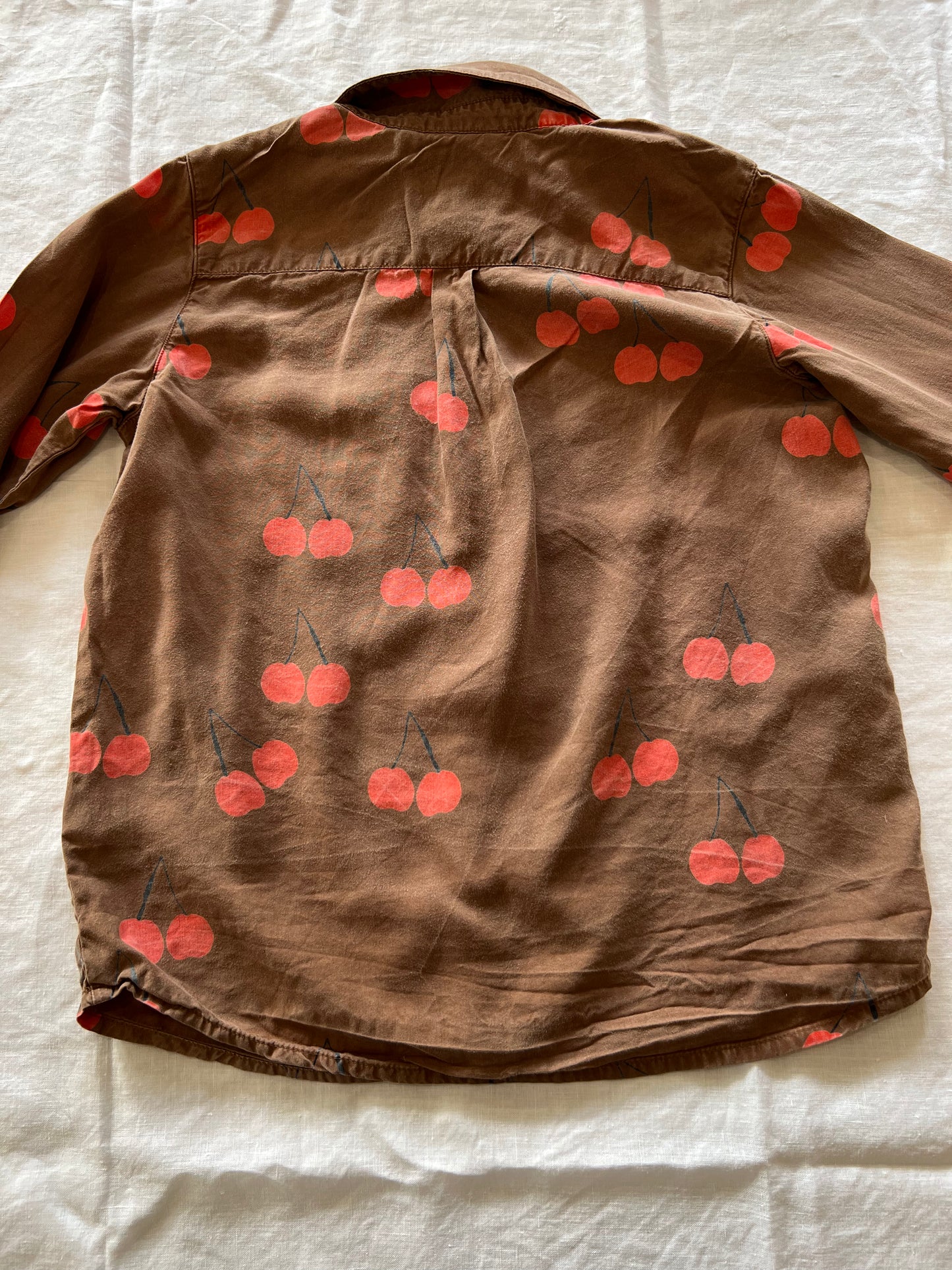 Mini Rodini Brown Cherry Shirt 11Y