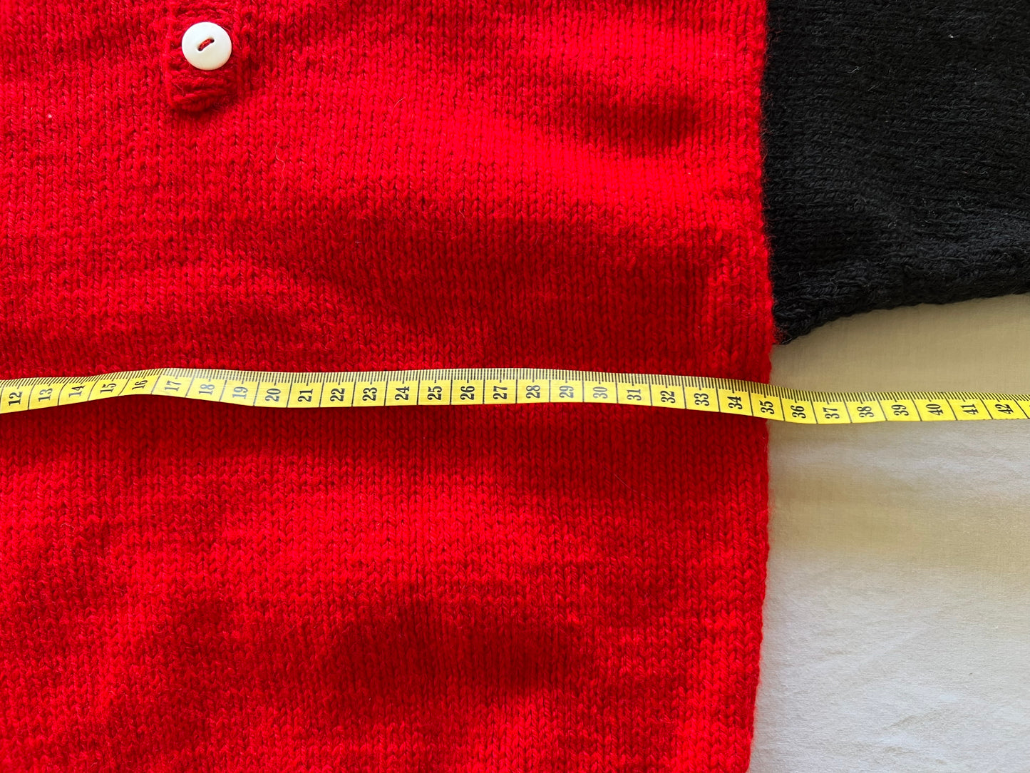 Handknitted Red Jumper 2Y