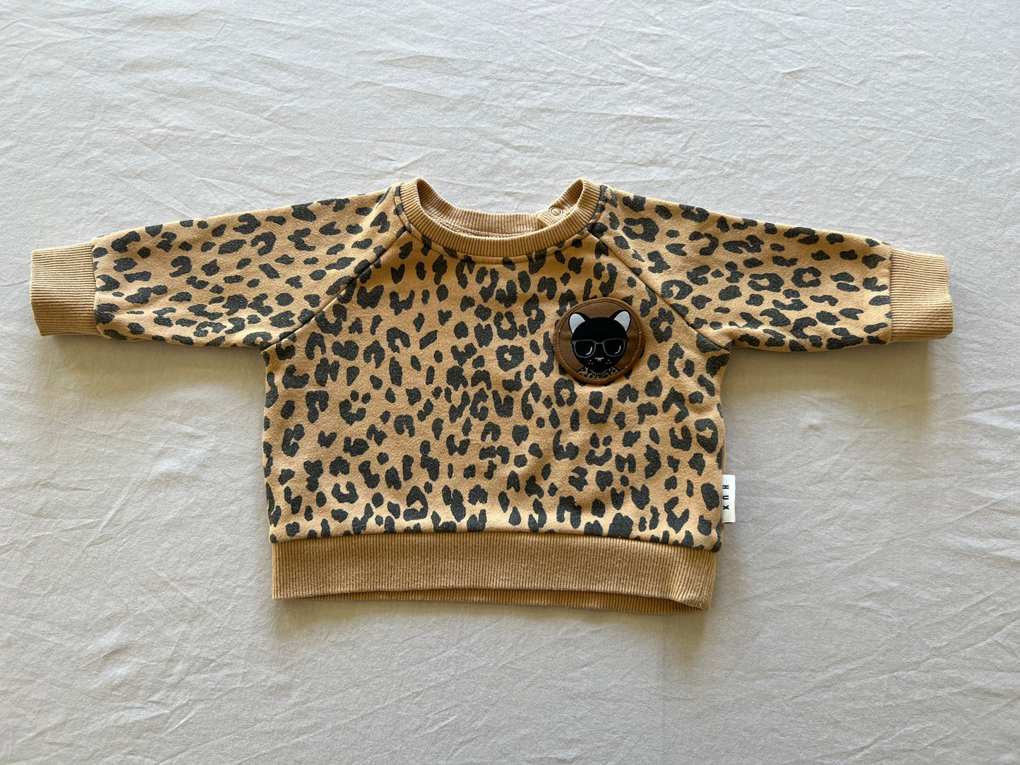 Hux Leopard Patch Sweatshirt 3-6M