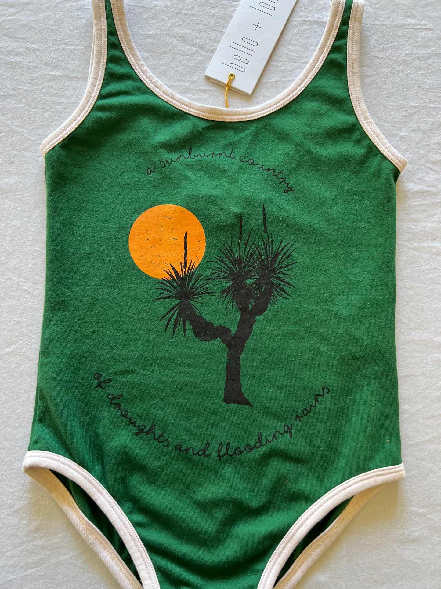 Bella and Lace Green Leotard 5-6Y