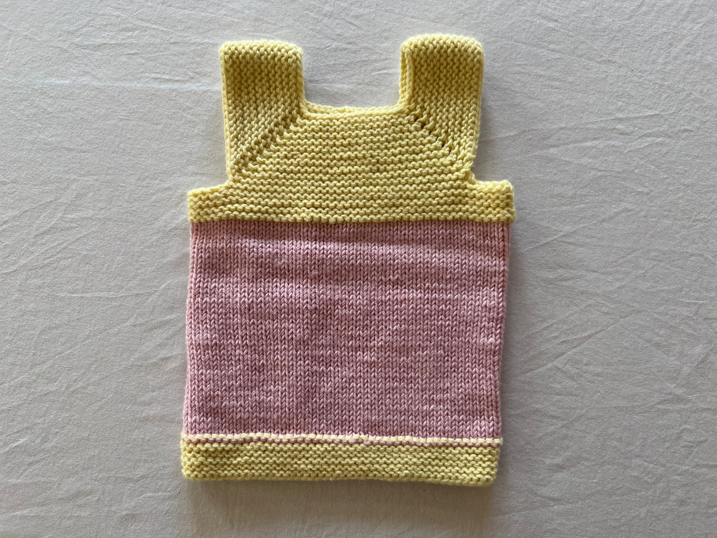 Handknitted Pink Vest 0-3M