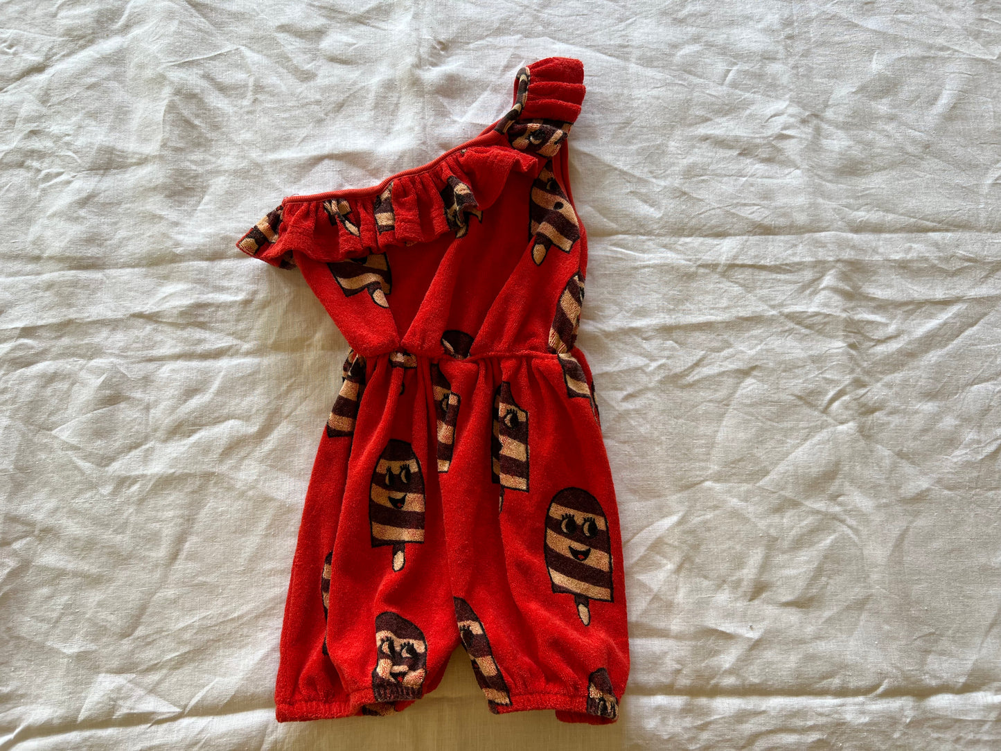 Hugo Loves Tiki Red Romper 4Y