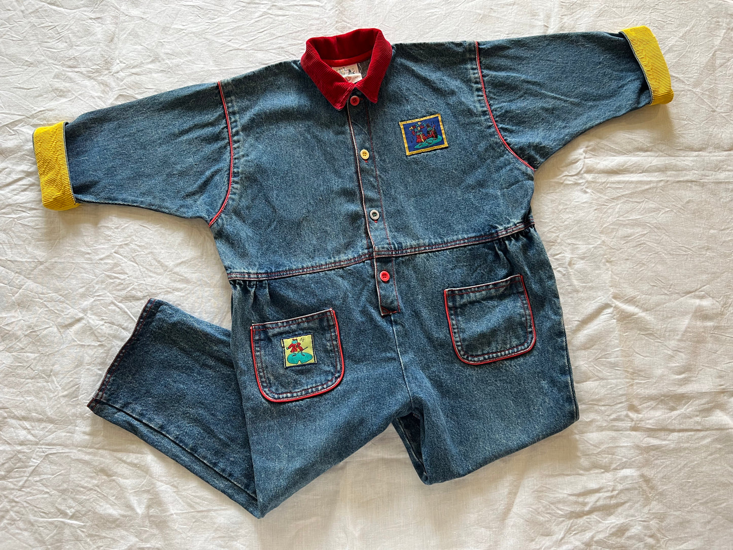 Vintage Denim Jumpsuit 5Y