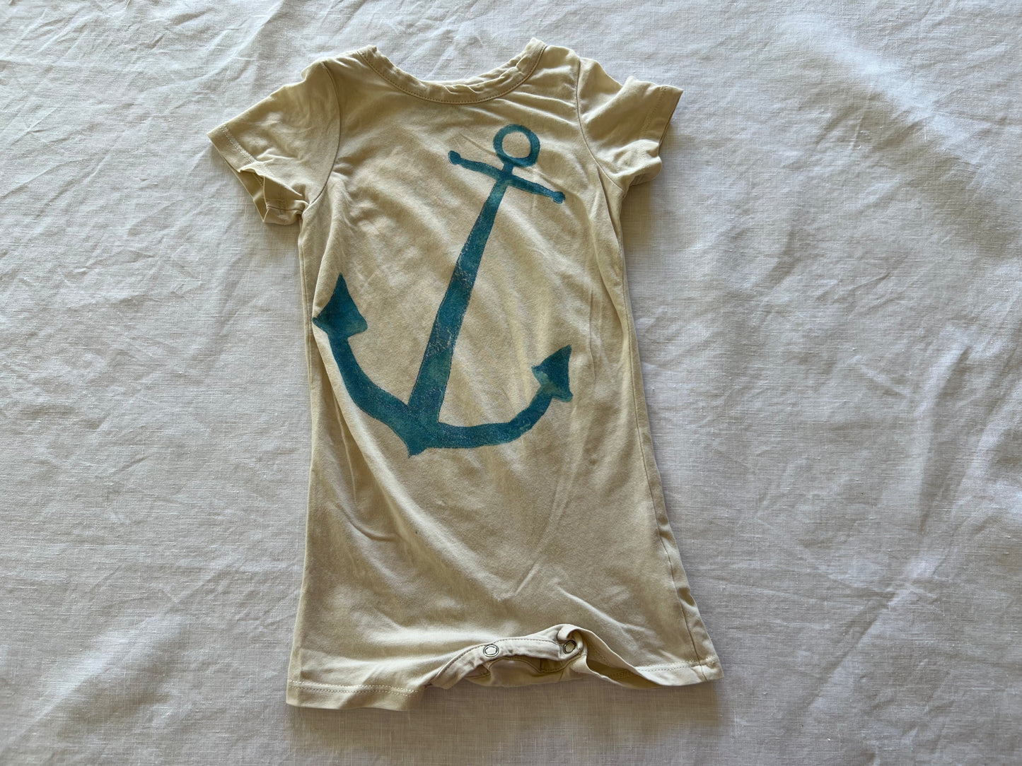 Mini Rodini Anchor Romper 6-9M