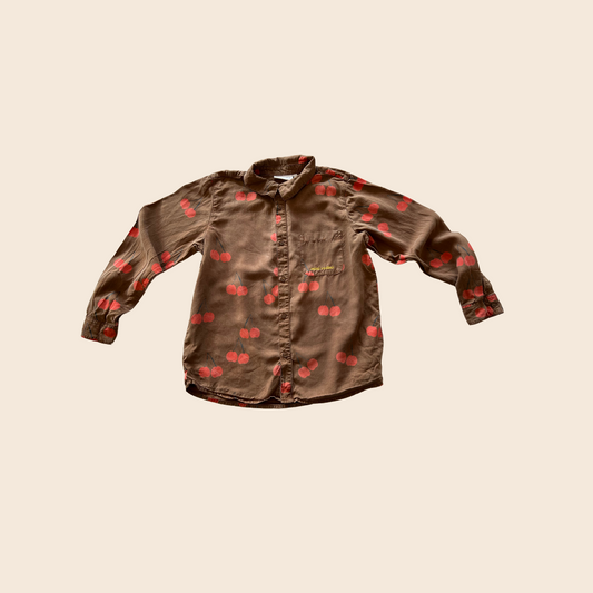 Mini Rodini Brown Cherry Shirt 11Y