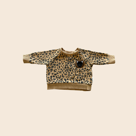 Hux Leopard Patch Sweatshirt 3-6M