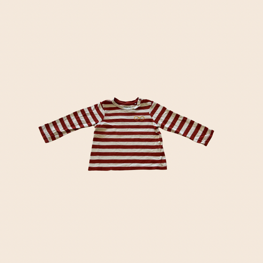 Red Stripes Long Sleeve 12-18M