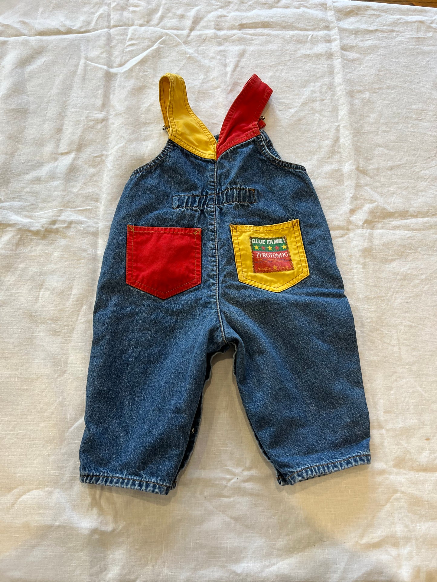 Vintage Denim Overalls 12M