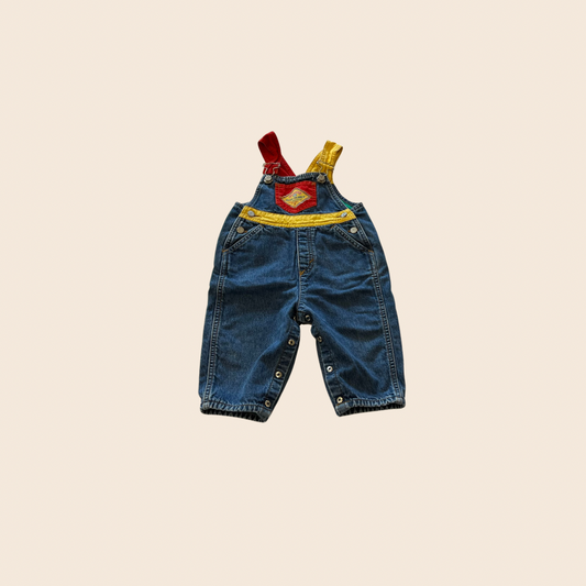 Vintage Denim Overalls 12M