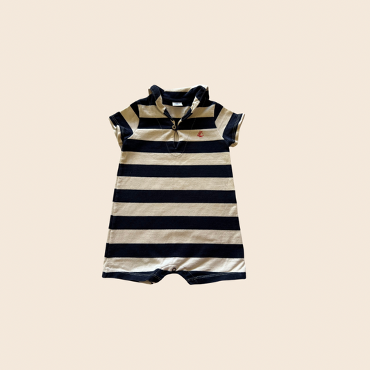 Petit Bateau Stripes Romper 12M