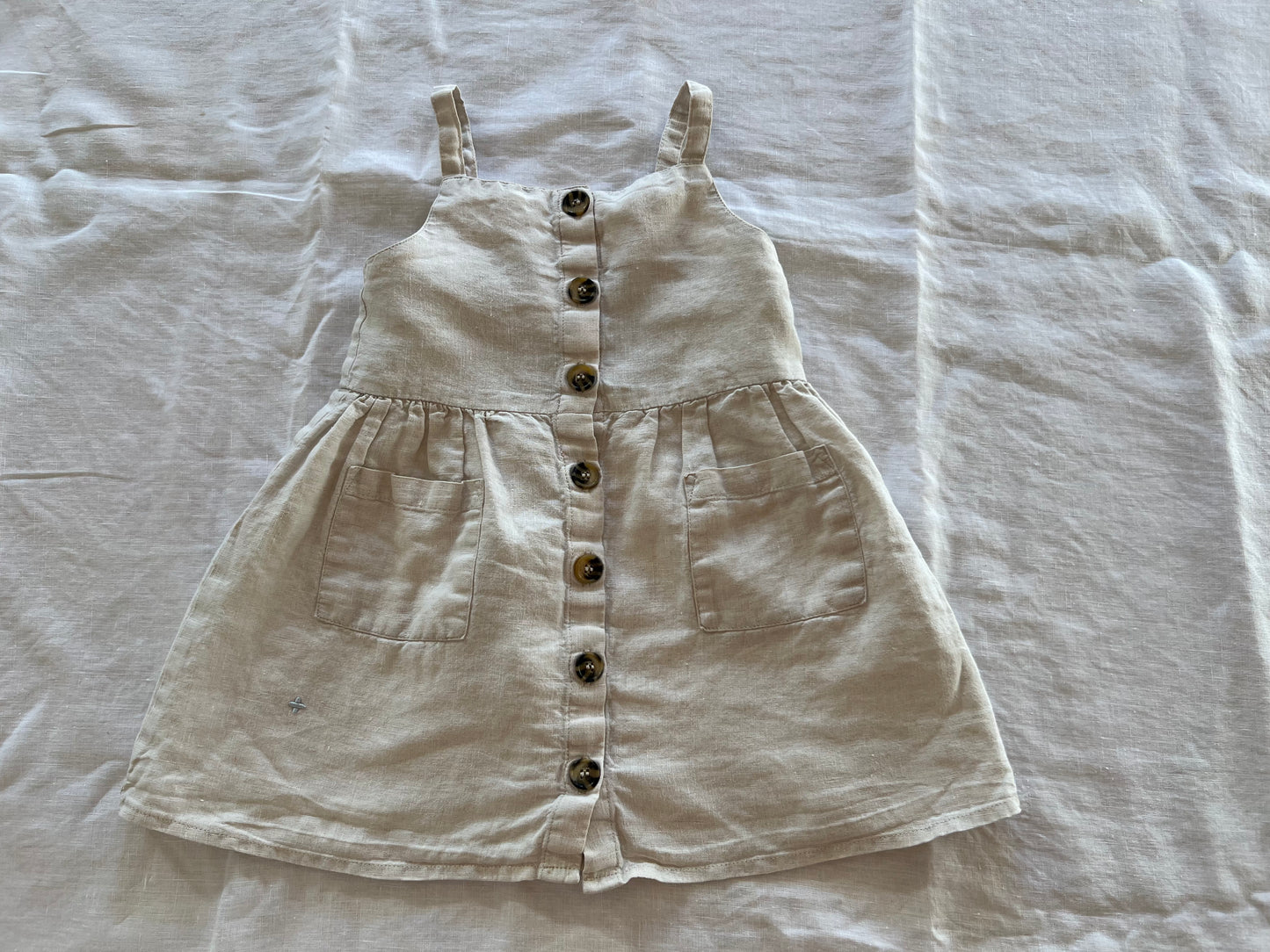 Goldie and Ace Linen Dress 3Y