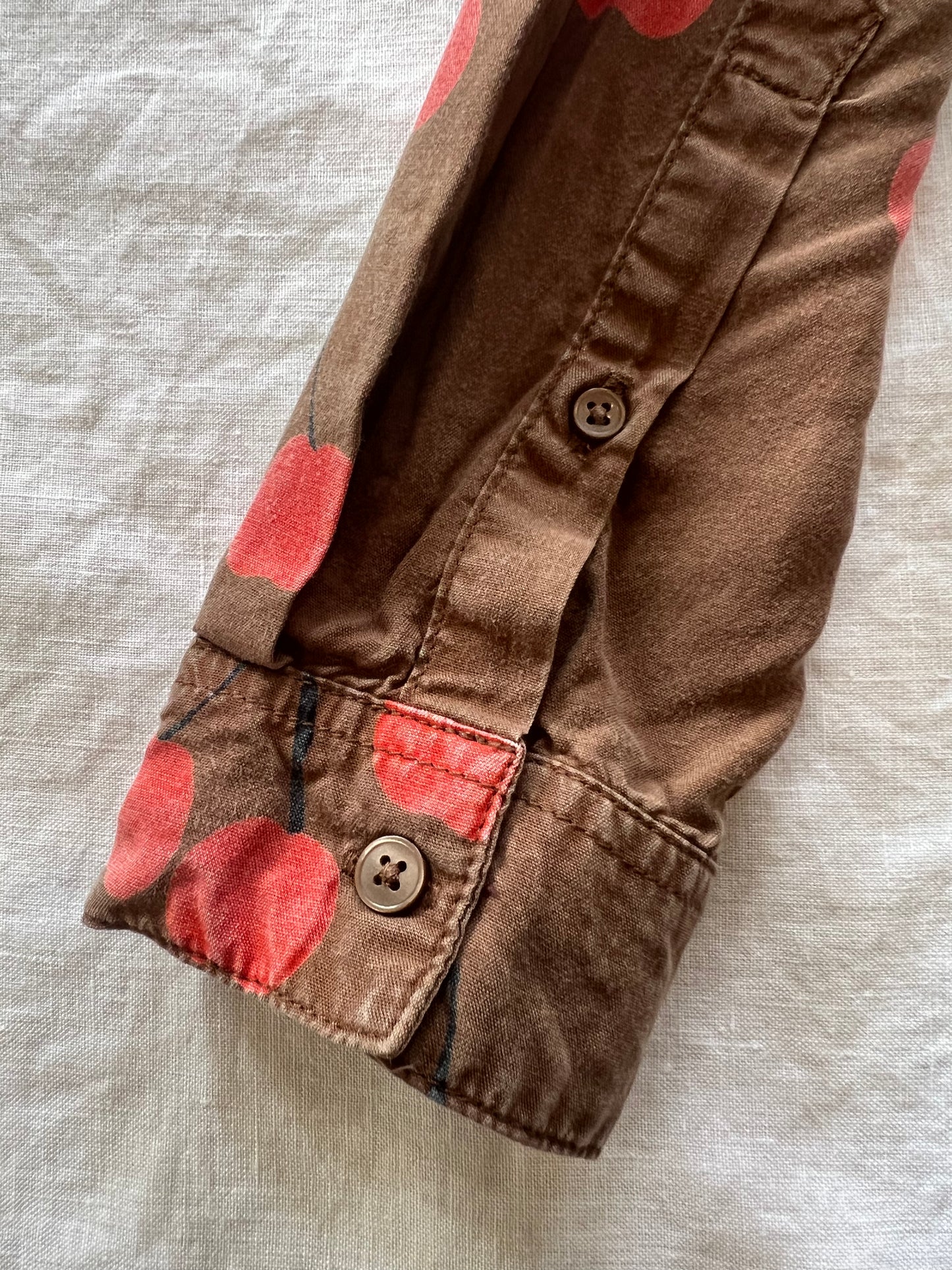 Mini Rodini Brown Cherry Shirt 11Y