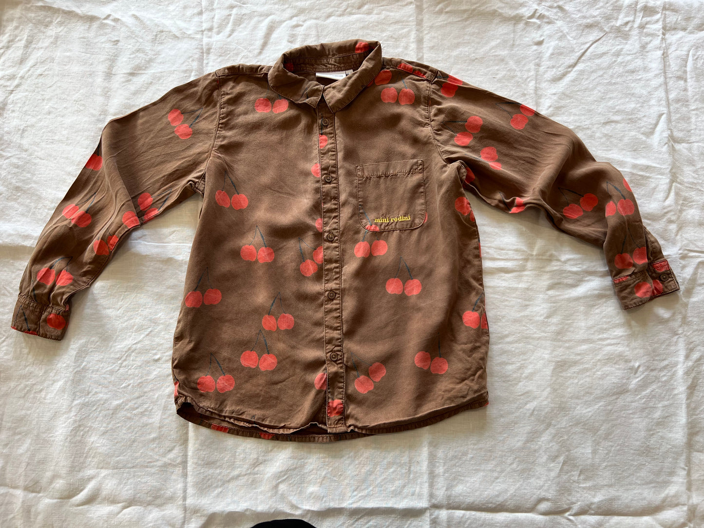 Mini Rodini Brown Cherry Shirt 11Y