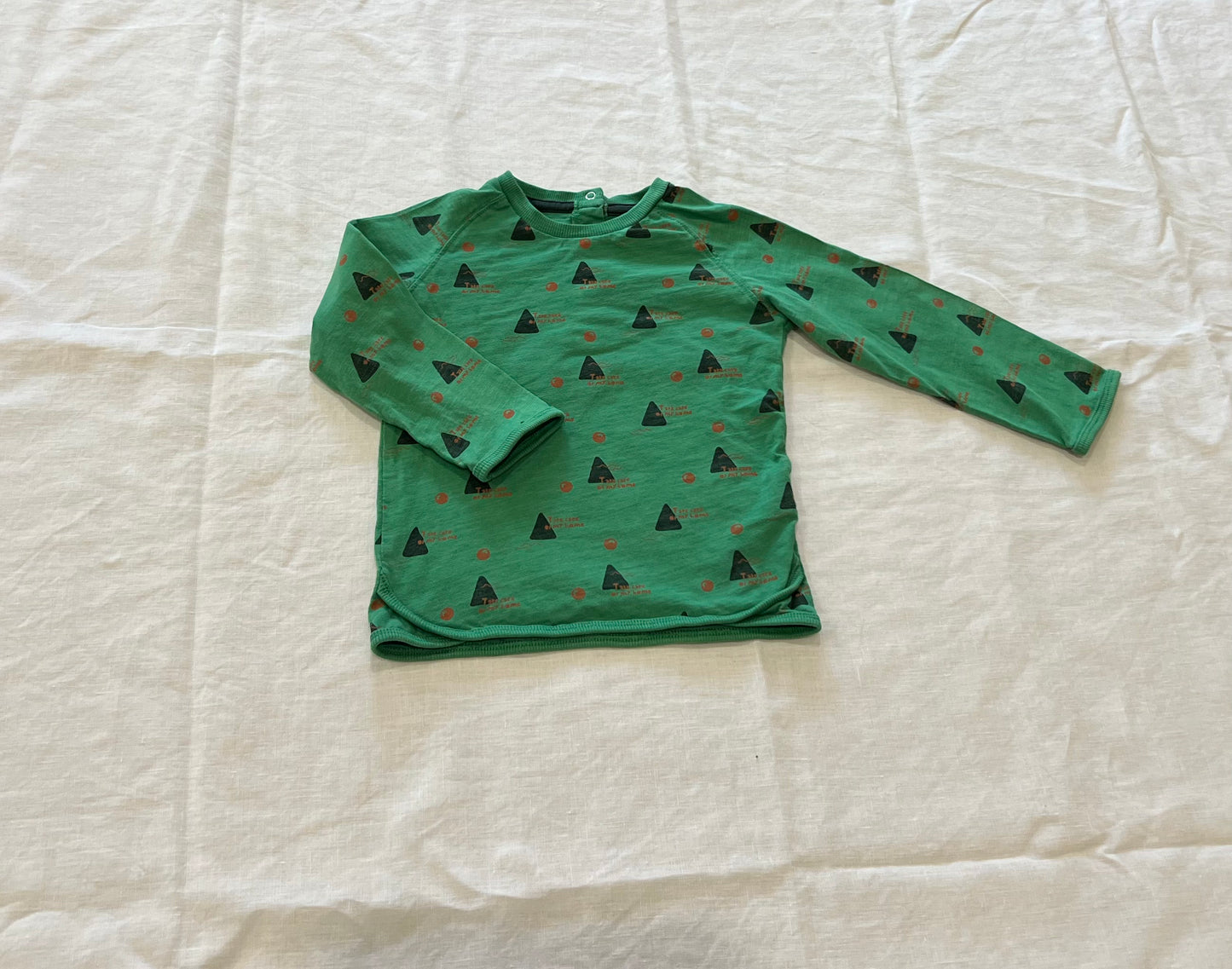 Green Long Sleeve Top 2Y