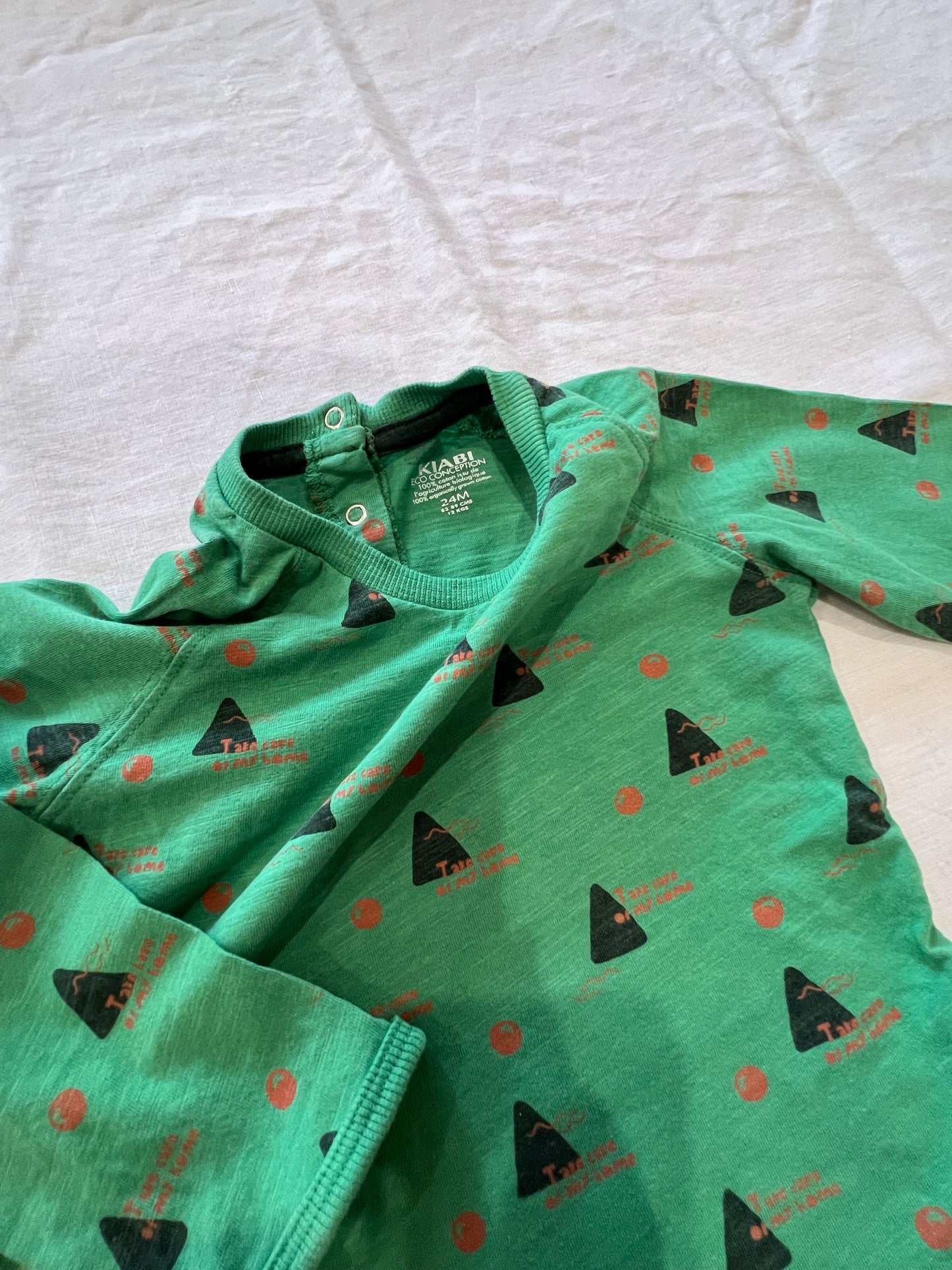 Green Long Sleeve Top 2Y