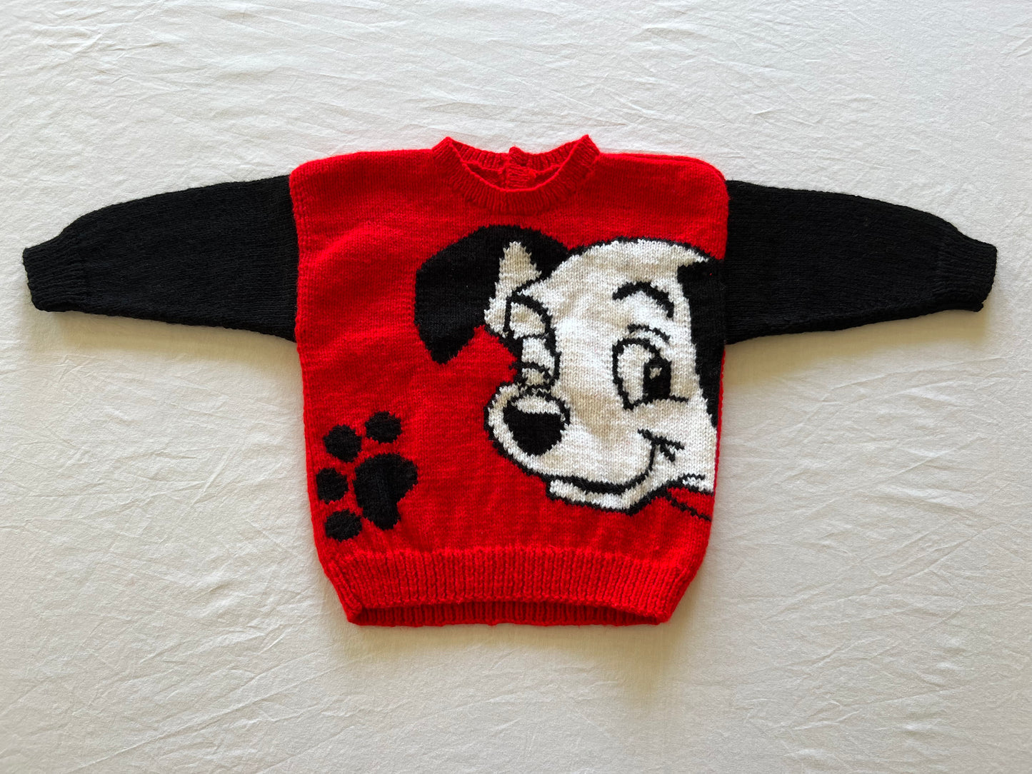 Handknitted Red Jumper 2Y