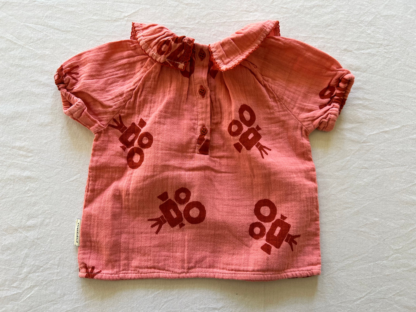 Piupiuchick Pink Blouse 18M