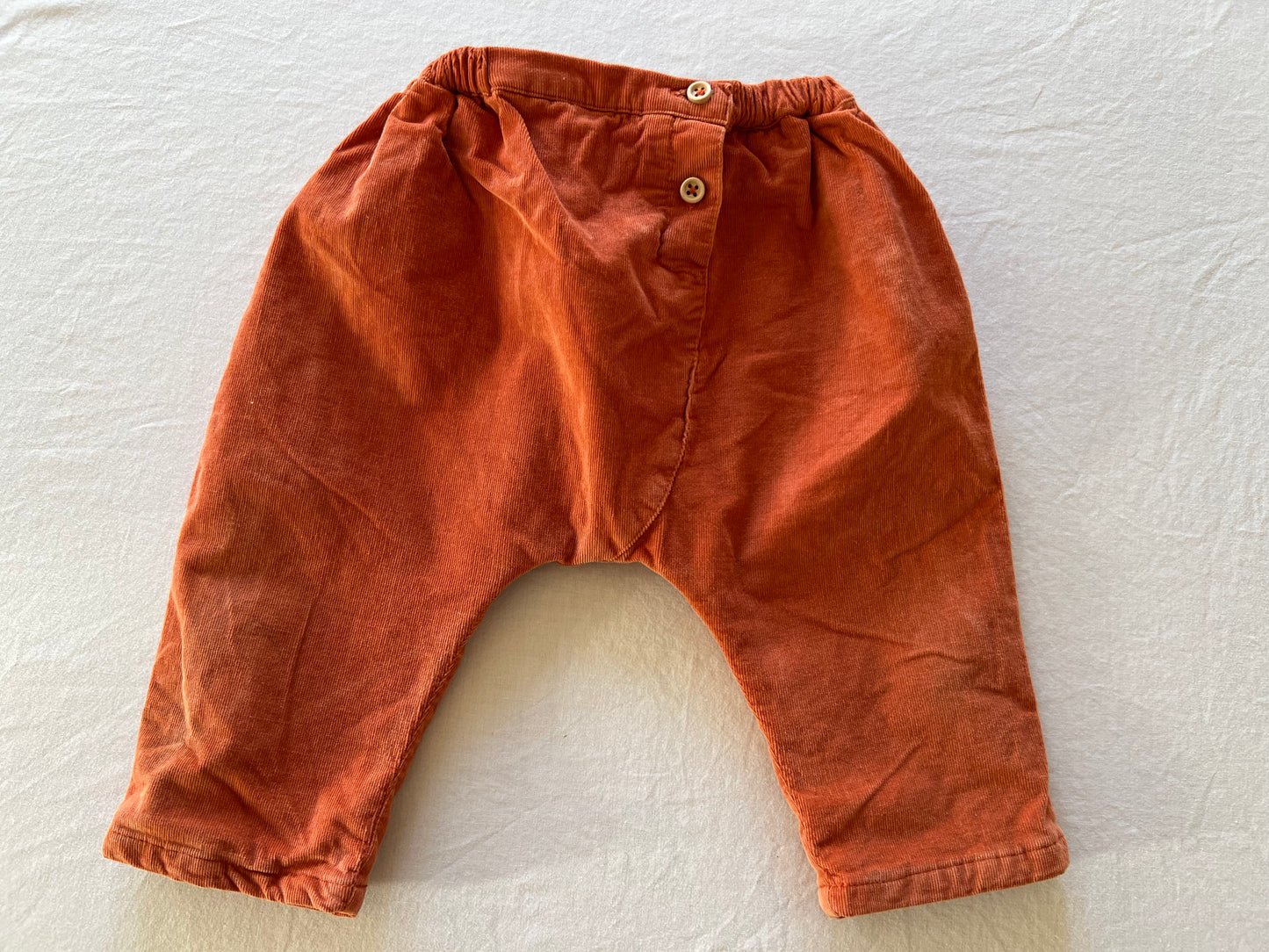 Bout'Chou Corduroy Rust Pants 6M