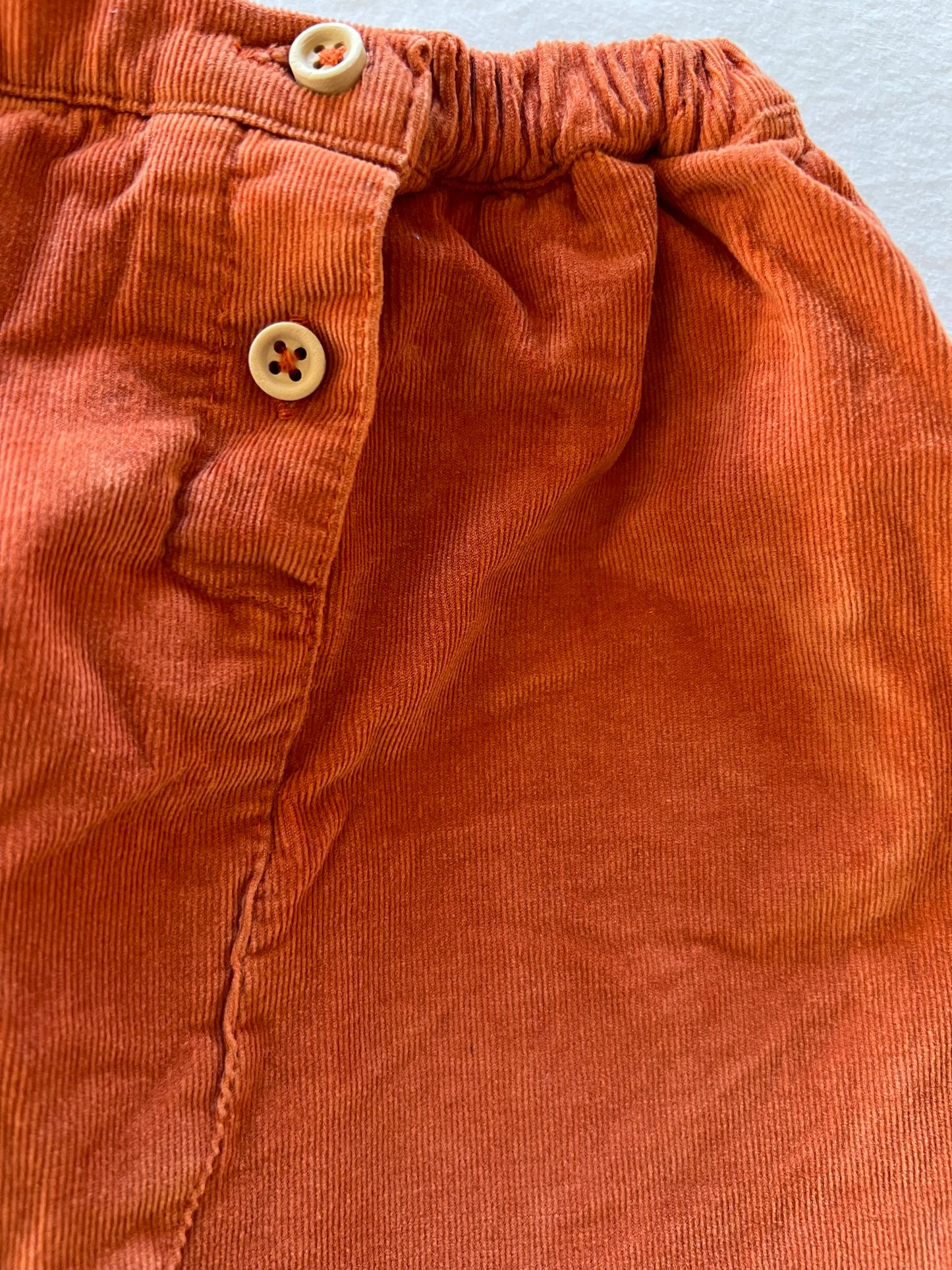 Bout'Chou Corduroy Rust Pants 6M