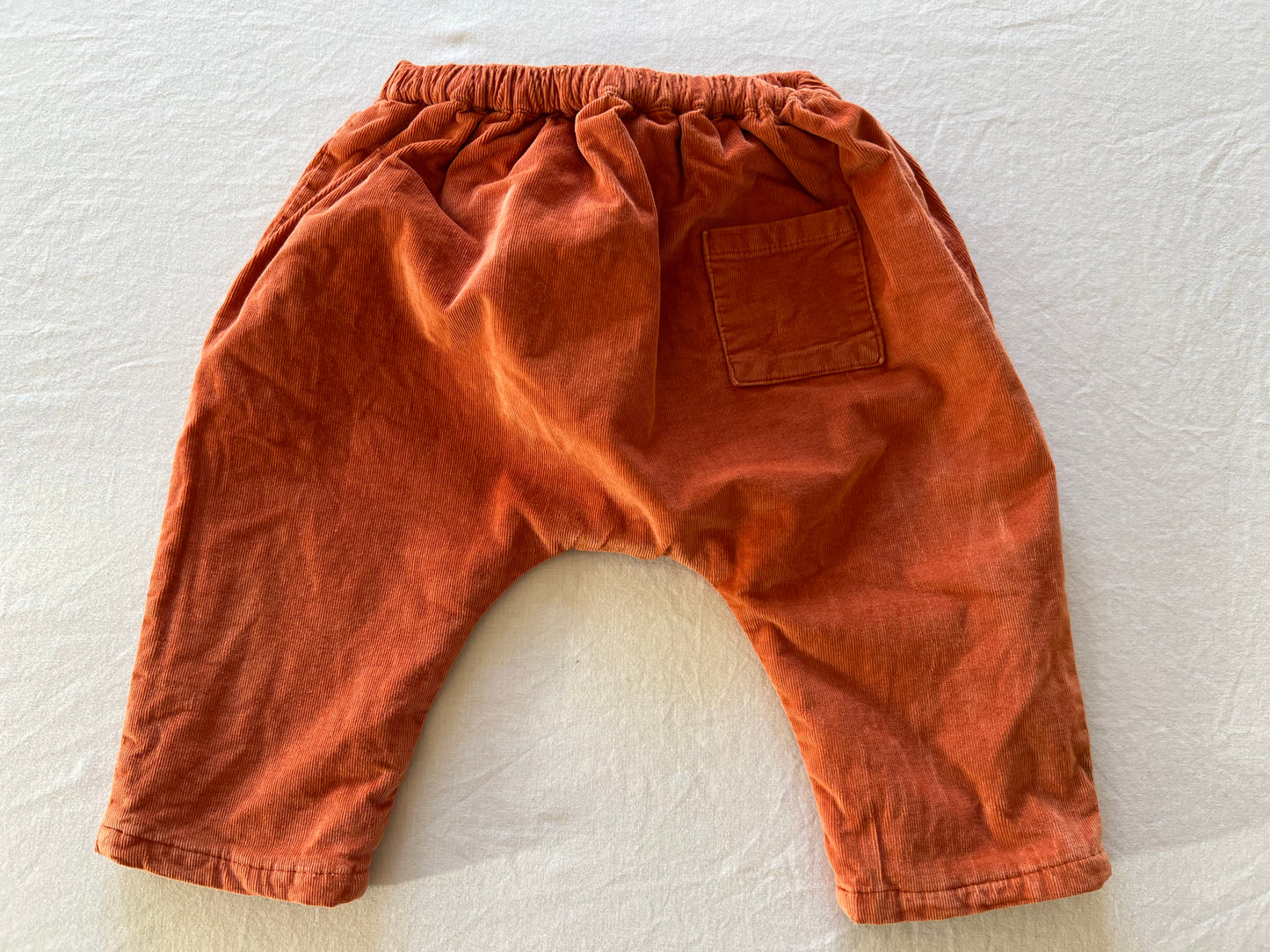 Bout'Chou Corduroy Rust Pants 6M