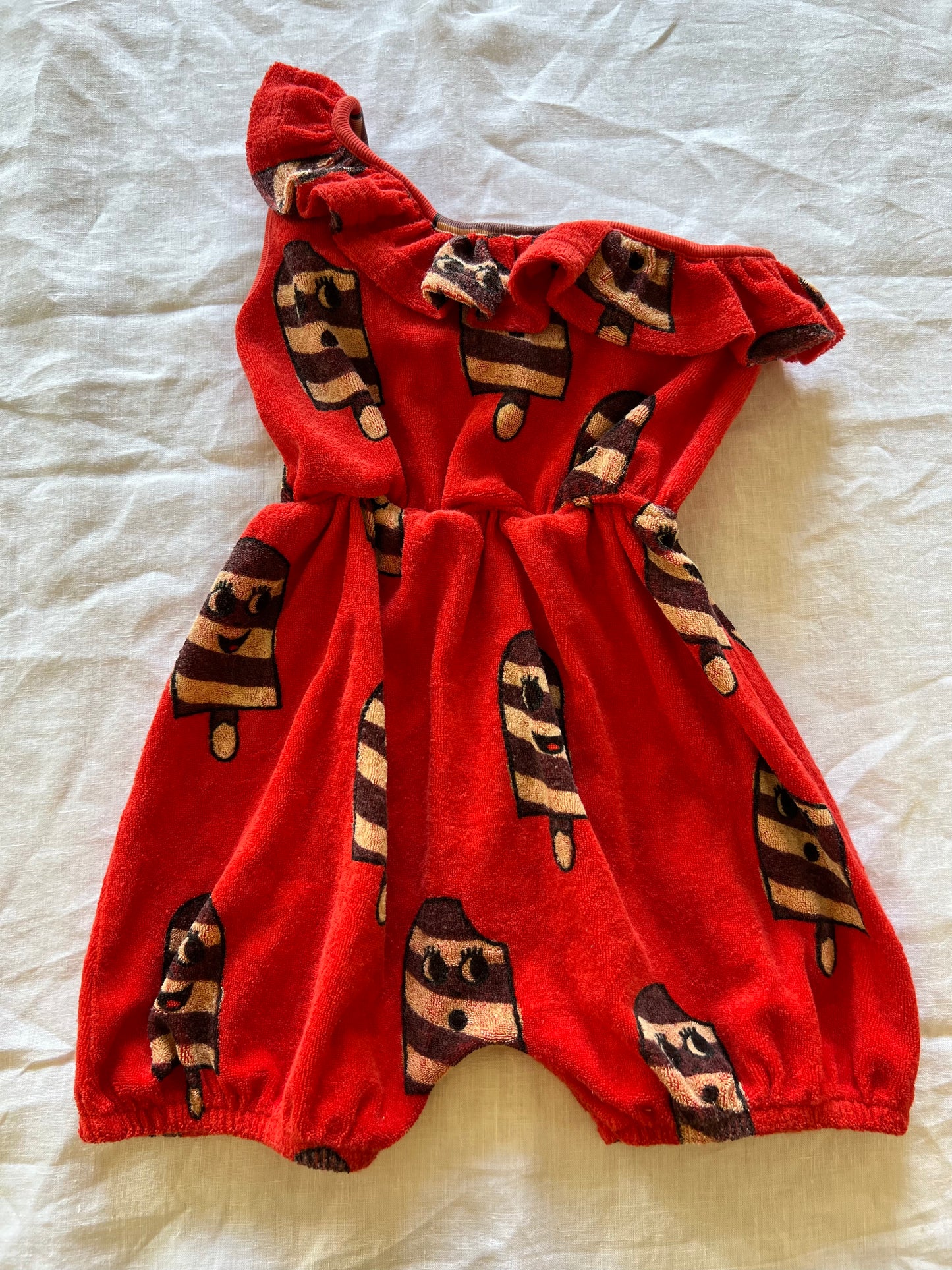 Hugo Loves Tiki Red Romper 4Y