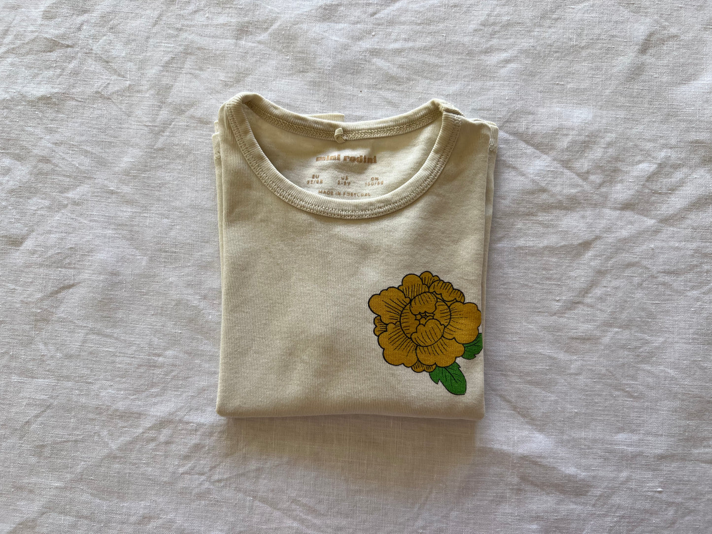 Mini Rodini Peony Tee Shirt 2-3Y